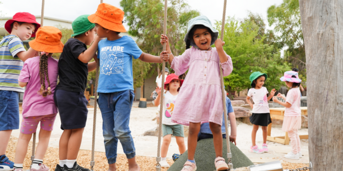 Kids playing Fraser Rise